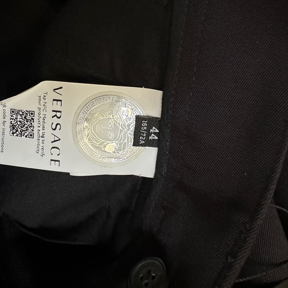Versace Pants Mens Cotton 44 Capri inseam 19.2 inch Waist Size 11.8 inch - Picture 8 of 13